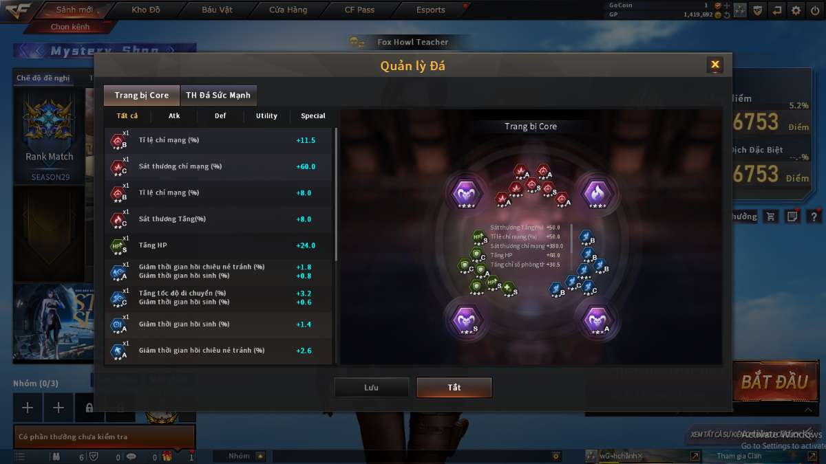 shop acc cf uy tin gia re